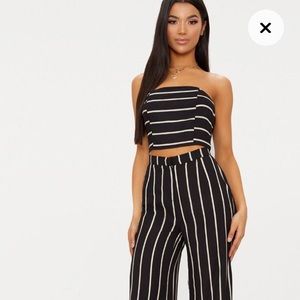 NWT Wide leg pant with matching bandeau